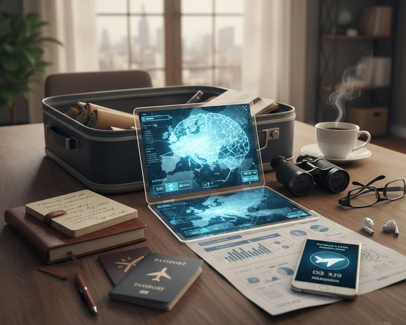 planejamento de viagem com inteligência artificial.