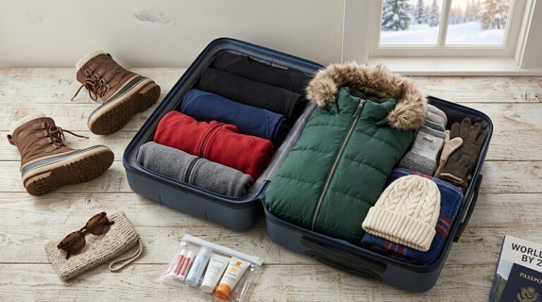 mala de viagem para neve